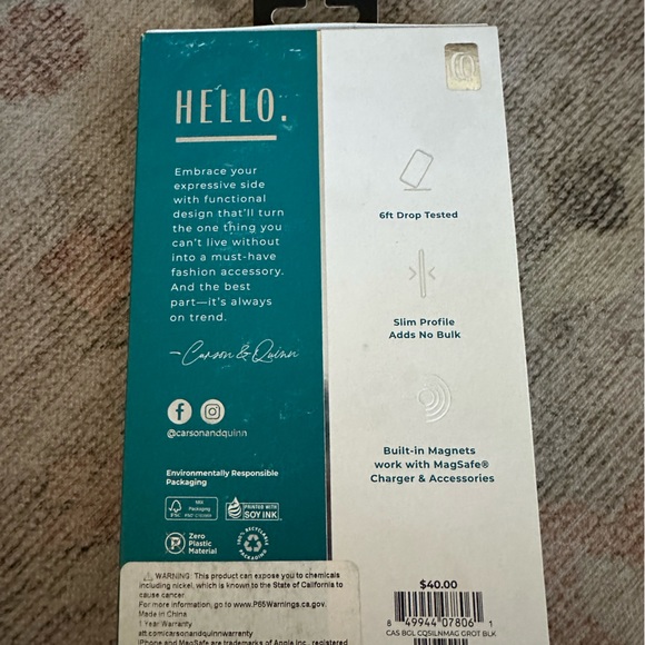 Carson and Quinn floral case iPhone 6.7” iPhone 12 pro max - Picture 2 of 2